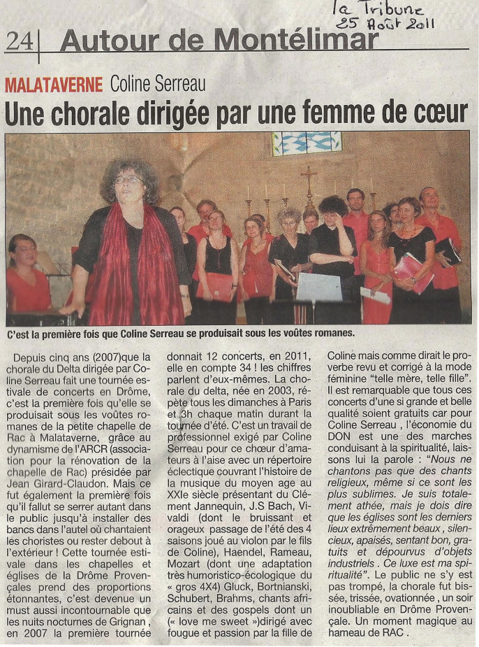 La Tribune de Montélimar - 25 août 2011