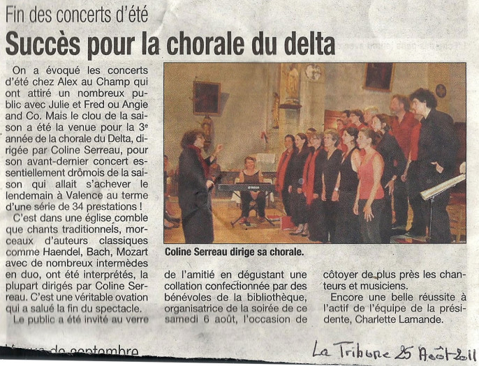 La Tribune de Montélimar - 25 août 2011