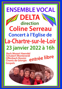 AFFICHE CONCERT LA CHARTRE LOIR JANV 2022